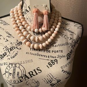 Sugar fix necklace paired with and new day matching earrings.